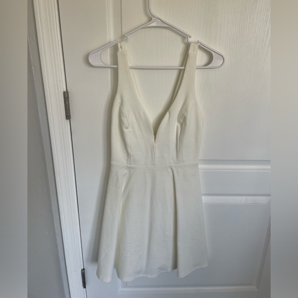 White mini dress perfect for graduations